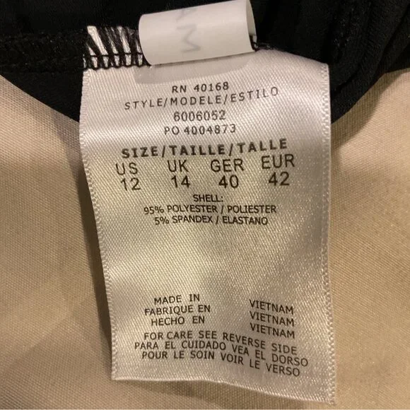 NWT Magicsuit Black Racerback Tankini Top Size 12 Sleek Slimming Design Black - Picture 6 of 10